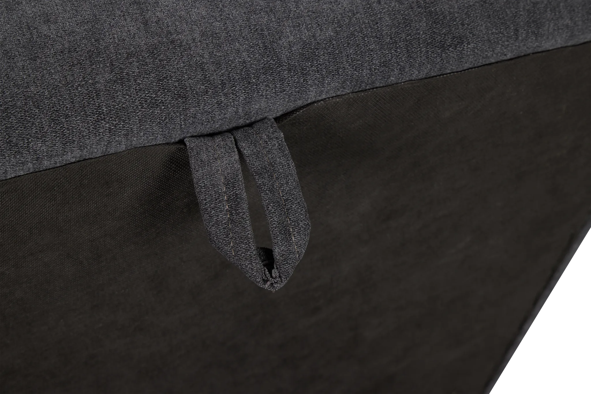 Citymod Dark Gray Fabric Storage Ottoman