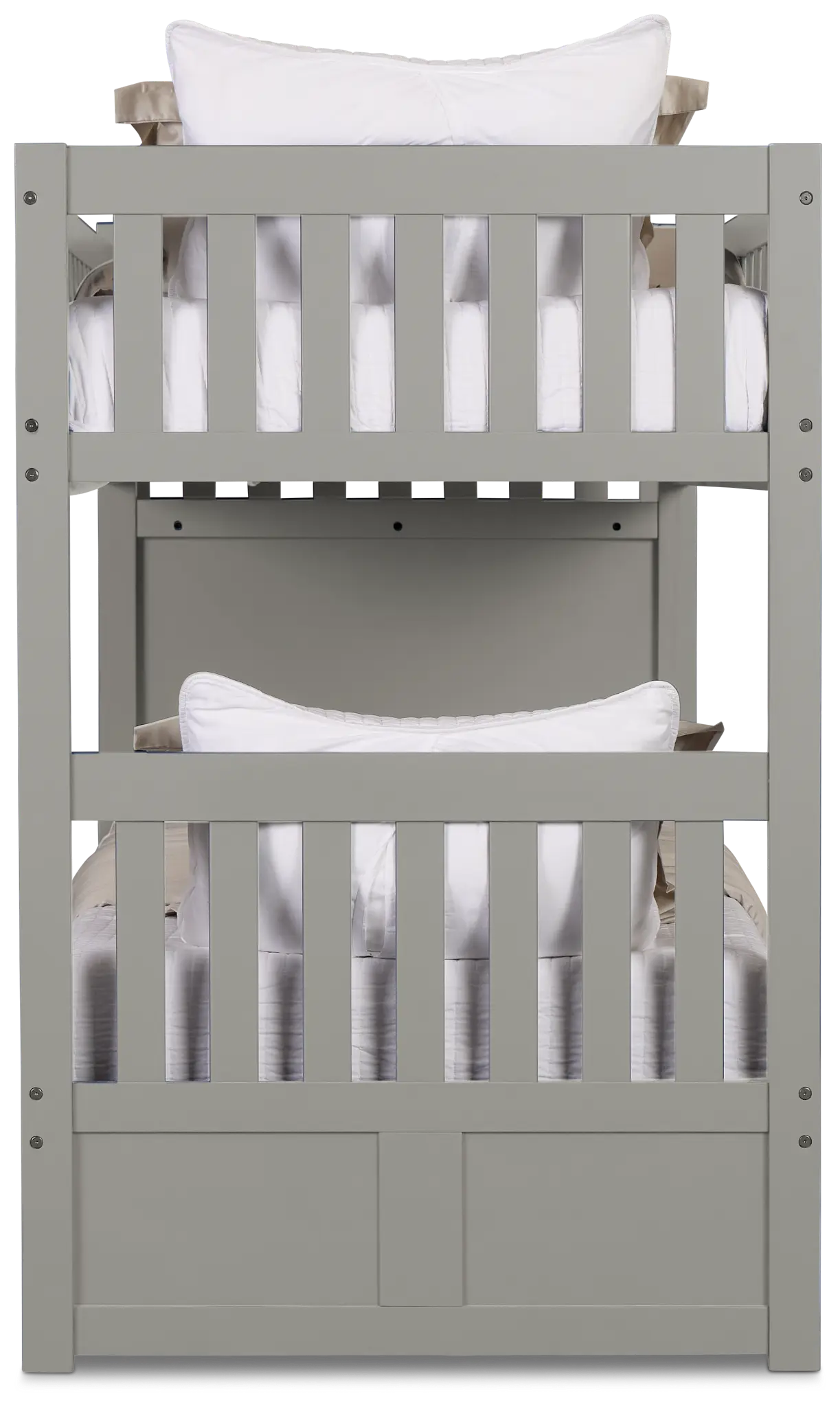Charleston Gray Step Trundle Bunk Bed Charleston Gray Step Trundle Bunk Bed