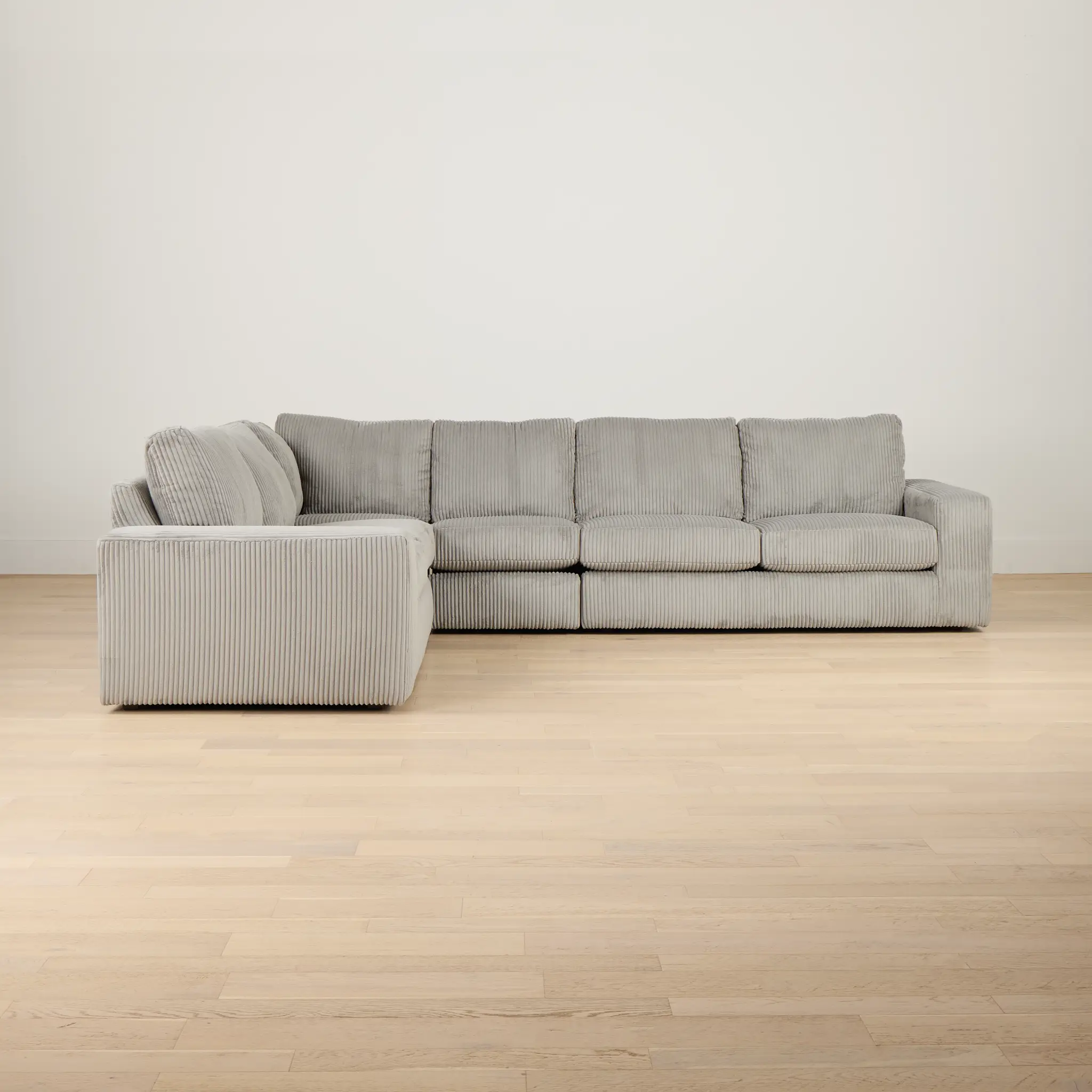 Charlie Gray Fabric Medium Two-arm Sectional Charlie Gray Fabric Medium Two-arm Sectional