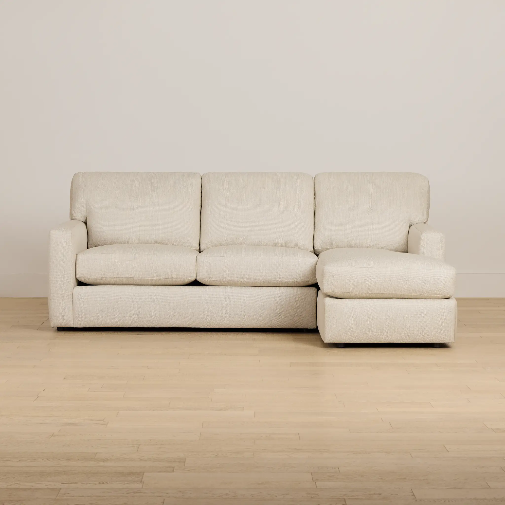 Rhodes Beige Fabric Right Chaise Sectional Rhodes Beige Fabric Right Chaise Sectional