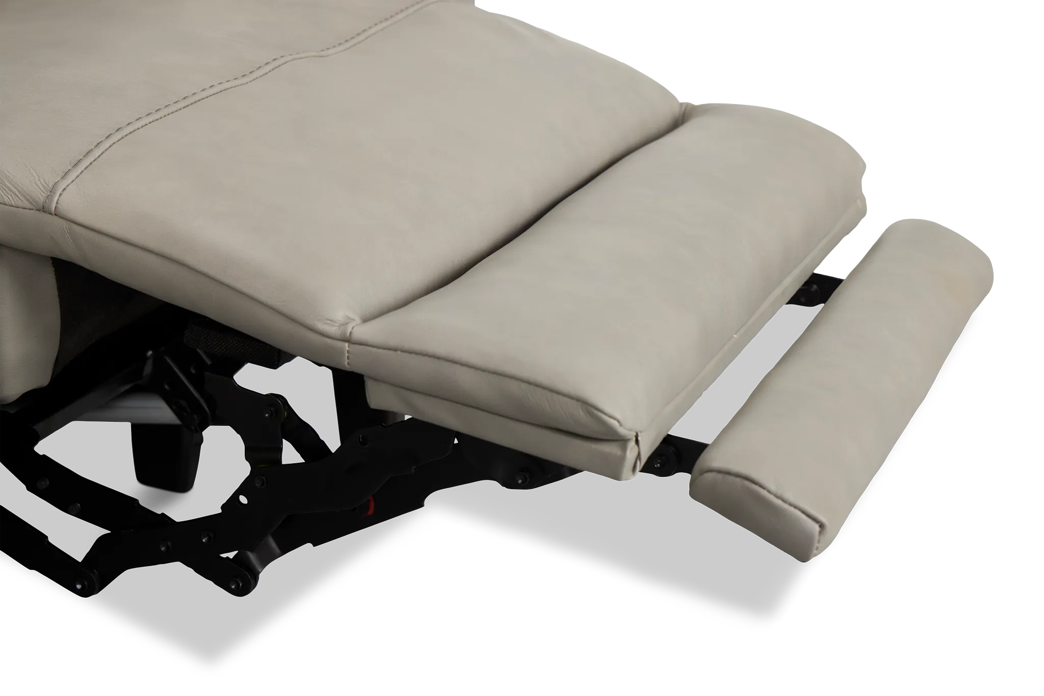 Keaton Gray Lthr/vinyl Power Recliner With Power Headrest