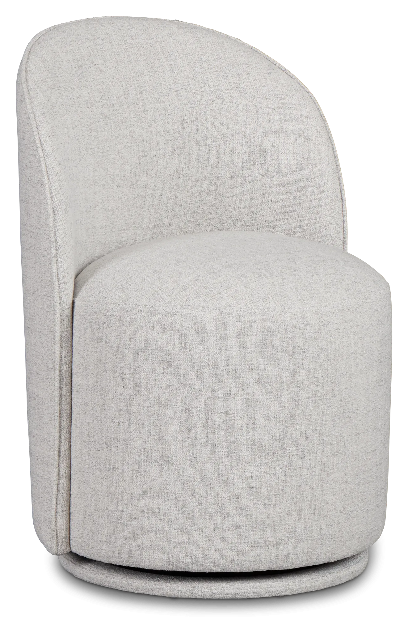 Claude Gray Round Upholstered Side Chair
