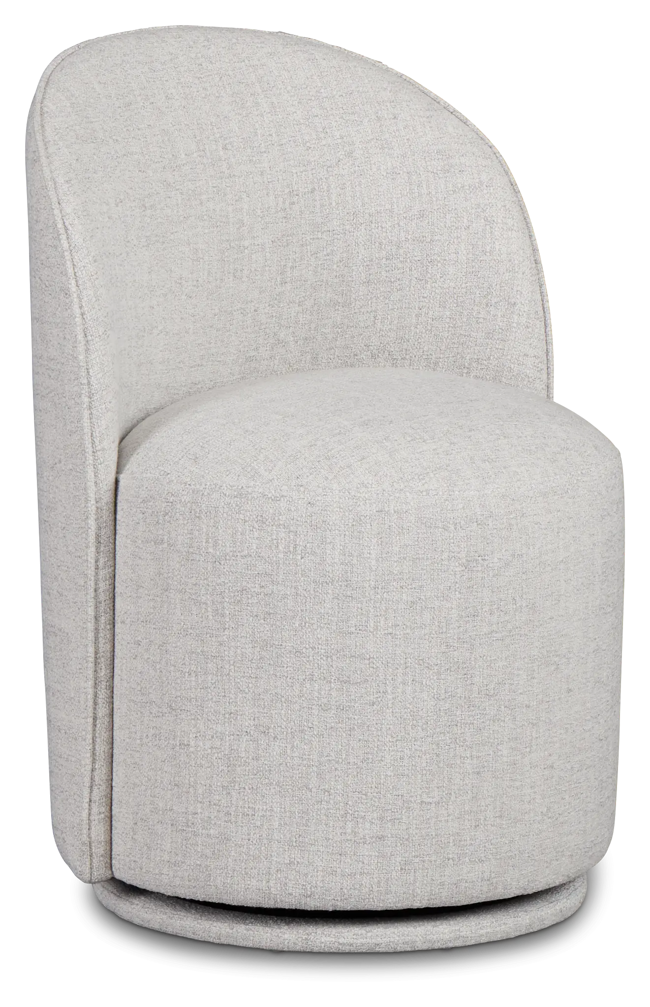 Claude Gray Round Upholstered Side Chair Claude Gray Round Upholstered Side Chair