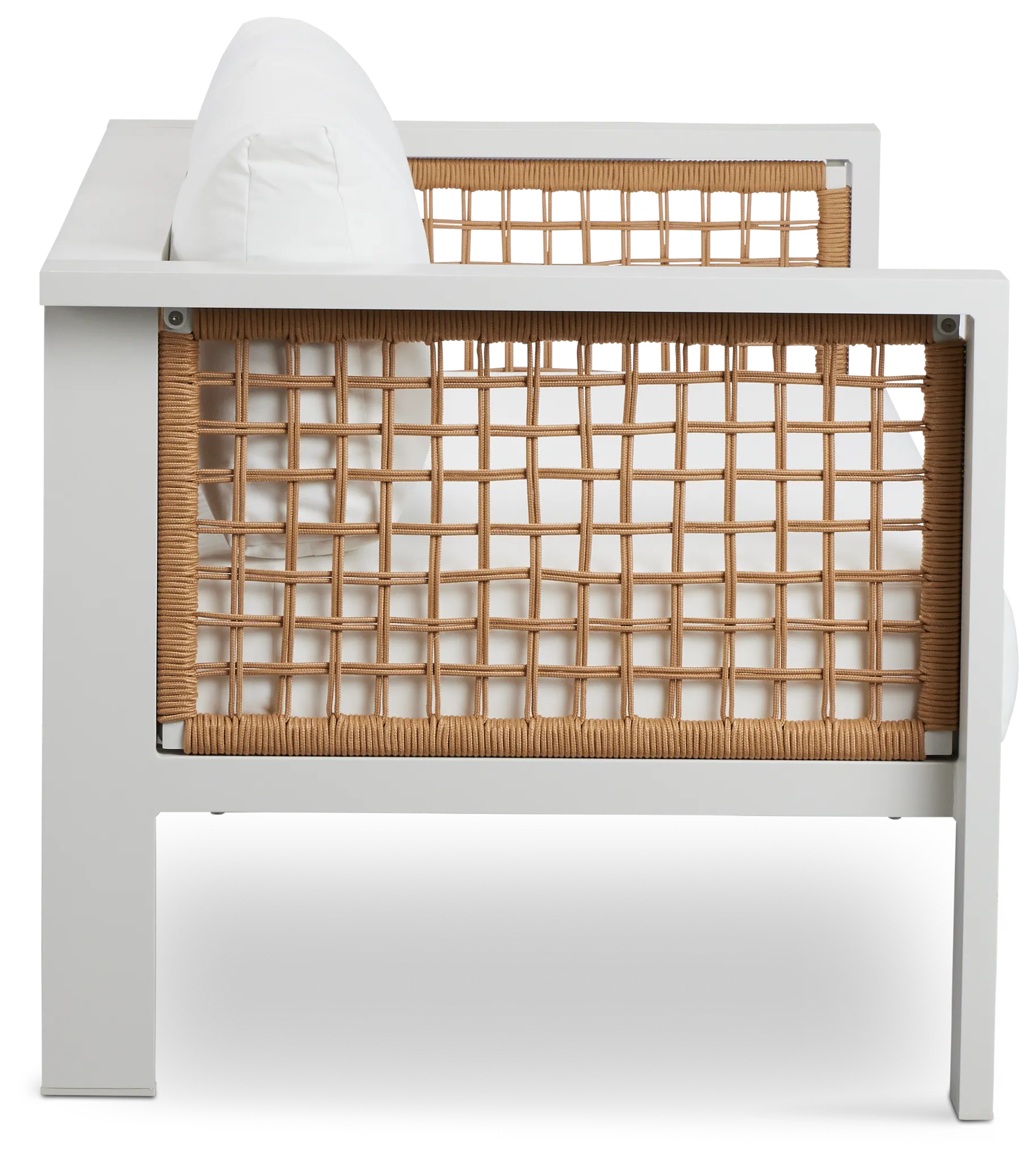 Sunrise White Loveseat