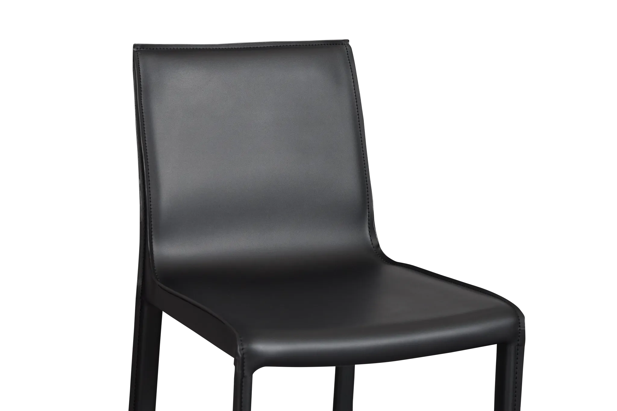 Lagos Black 27" Upholstered Barstool