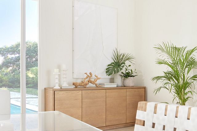 Haven Light Tone 4 Door Sideboard