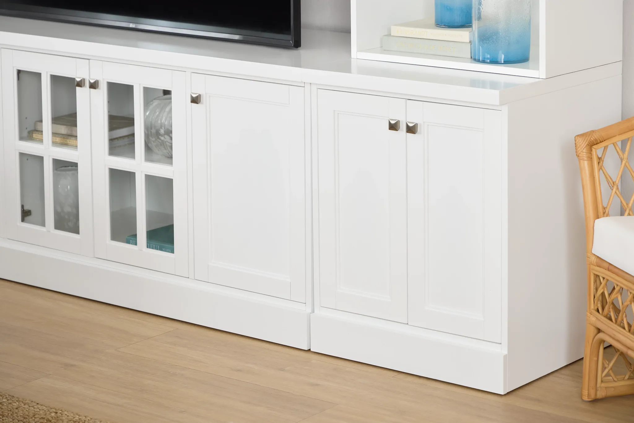 Newport White Door Entertainment Wall