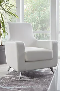 Marquez White Micro Accent Chair