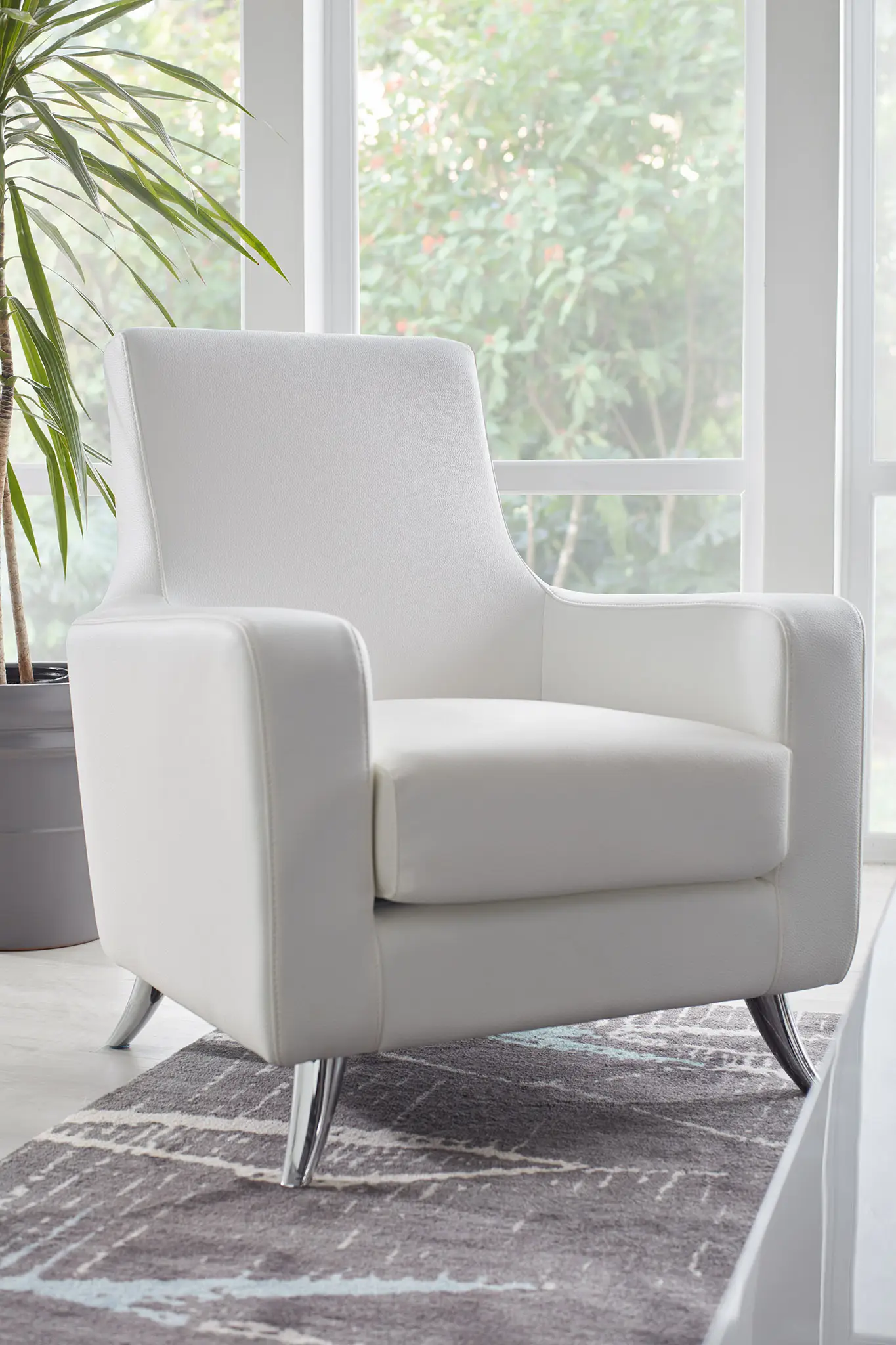 Marquez White Micro Accent Chair Marquez White Micro Accent Chair