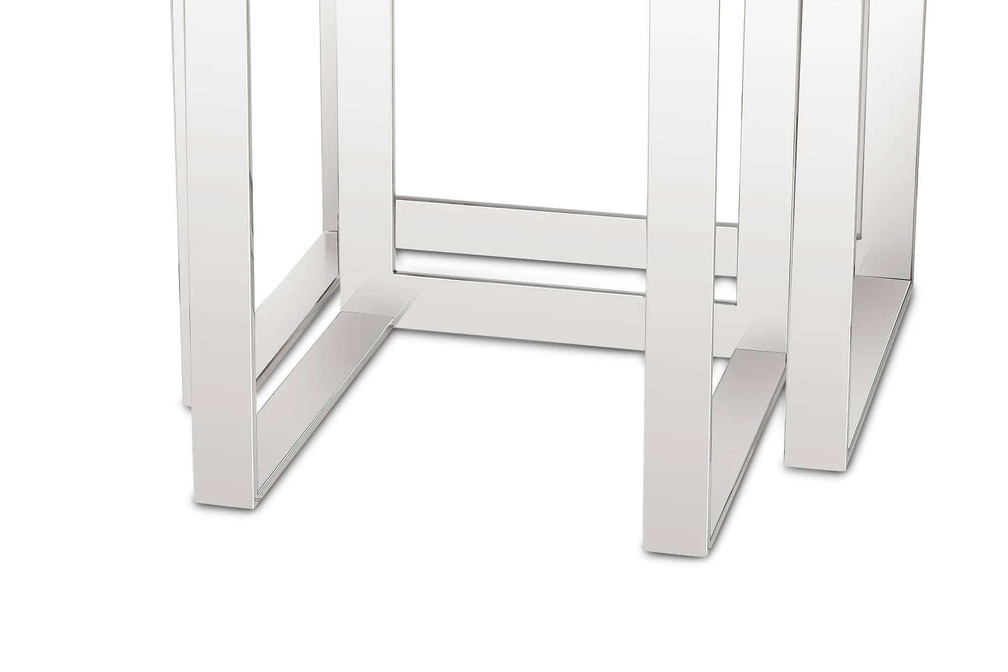 Nova White Set Of 2 Nesting End Table