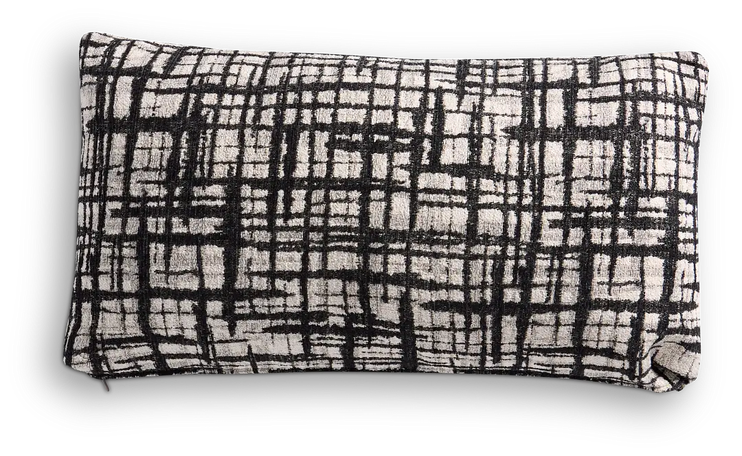 Network Black Lumbar Accent Pillow Network Black Lumbar Accent Pillow