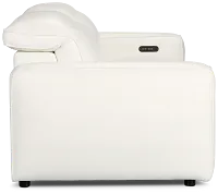 Tidal White Lthr/vinyl Power Reclining Sofa