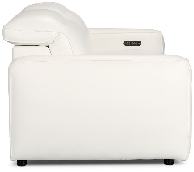 Tidal White Lthr/vinyl Power Reclining Sofa