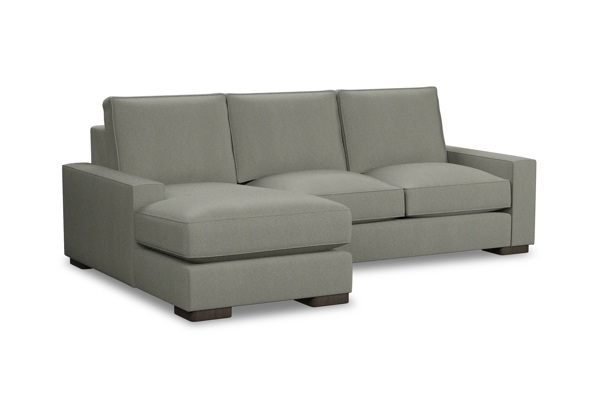 Edgewater Delray Pewter Left Chaise Sectional