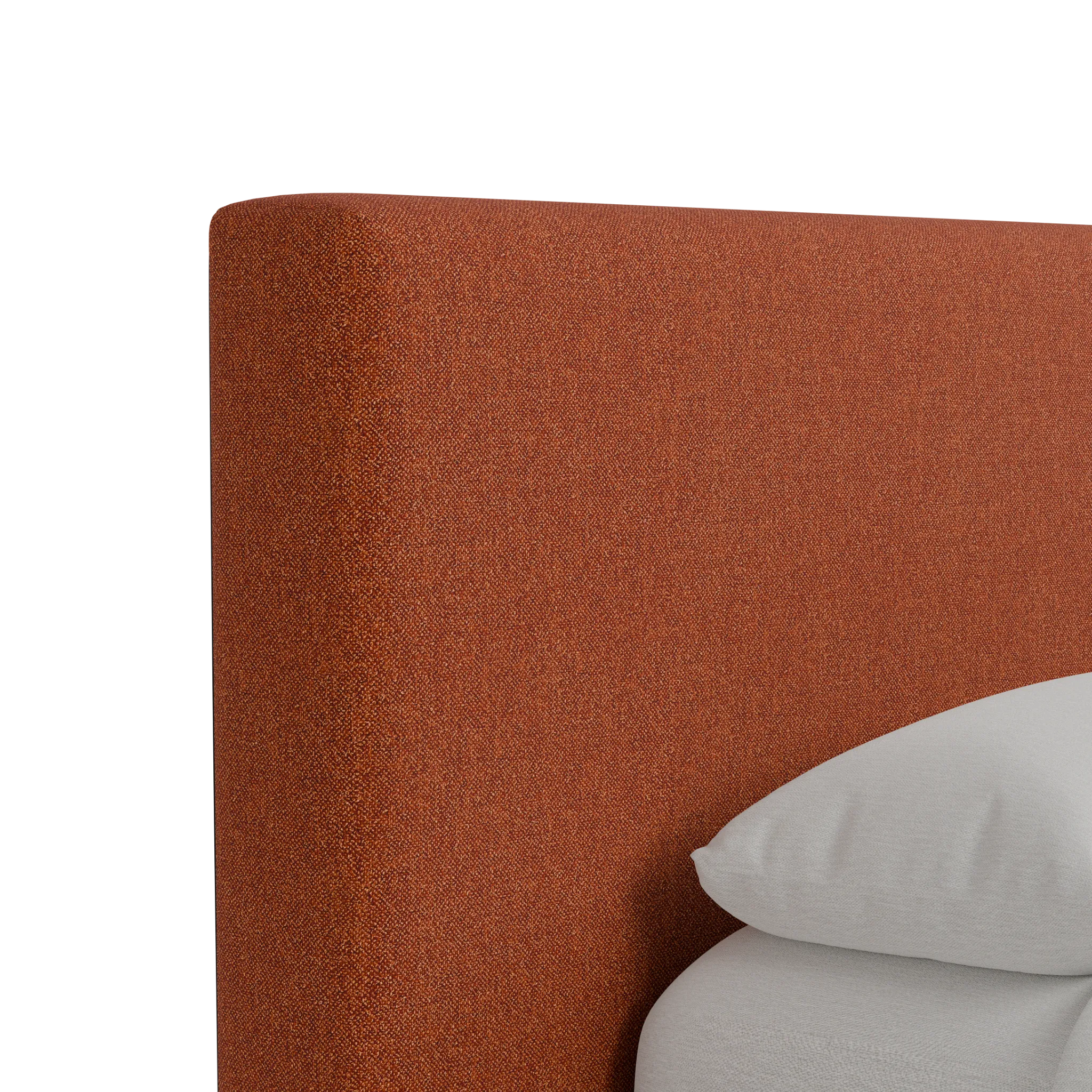 Grayton Elite Medium Brown 44" Upholstered Platform Bed