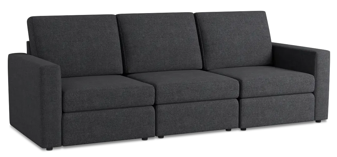 Citymod Dark Gray Fabric 3-piece Modular Sofa Citymod Dark Gray Fabric 3-piece Modular Sofa