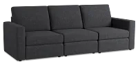 Citymod Dark Gray Fabric 3-piece Modular Sofa