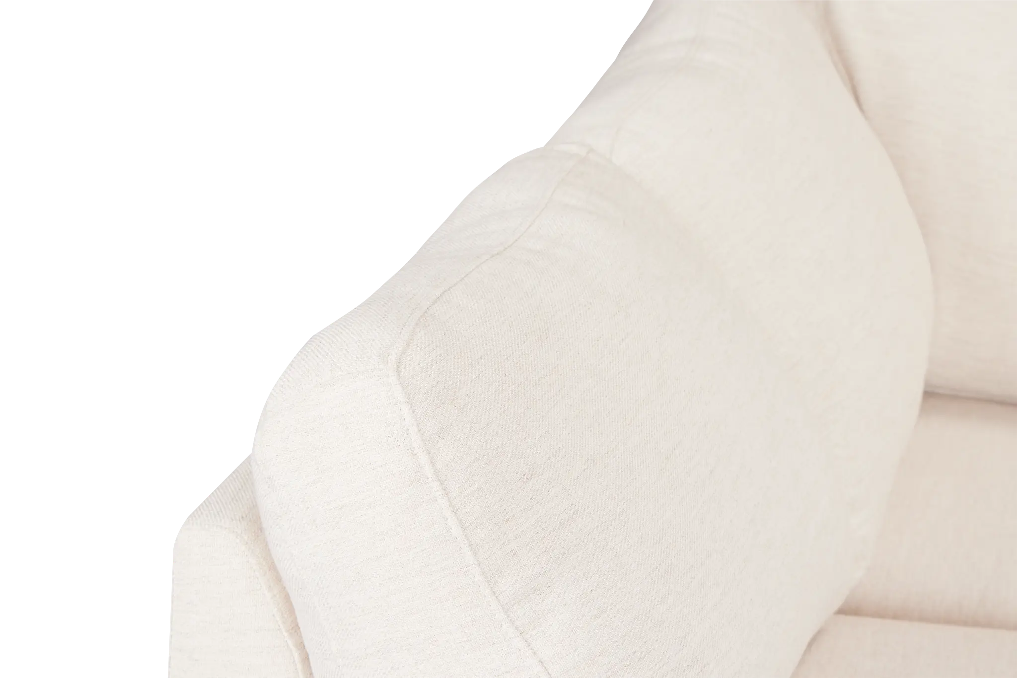 Wesley Light Beige Fabric Small Left Bumper Sectional Wesley Light Beige Fabric Small Left Bumper Sectional