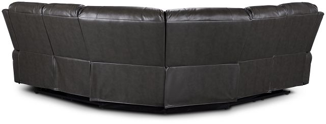 Arden Dark Gray Micro Small Two-arm Power Reclining Sectional