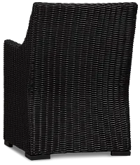 Montecito Black Cushioned Arm Chair