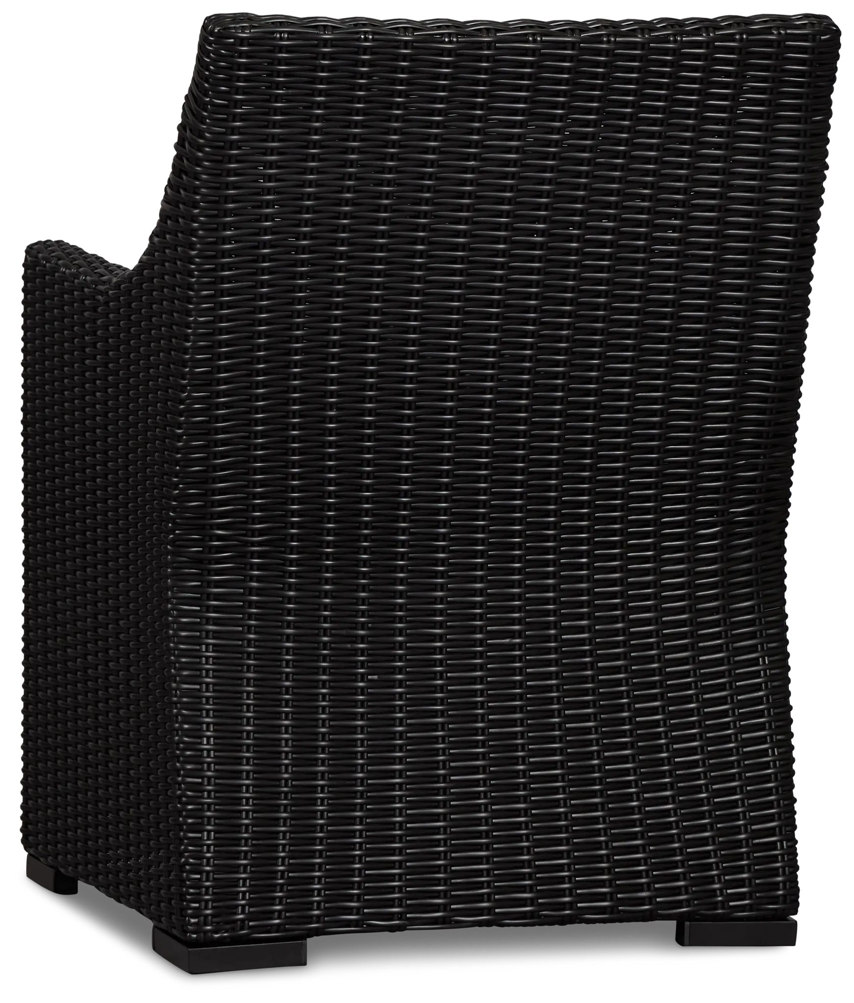 Montecito Black Cushioned Arm Chair