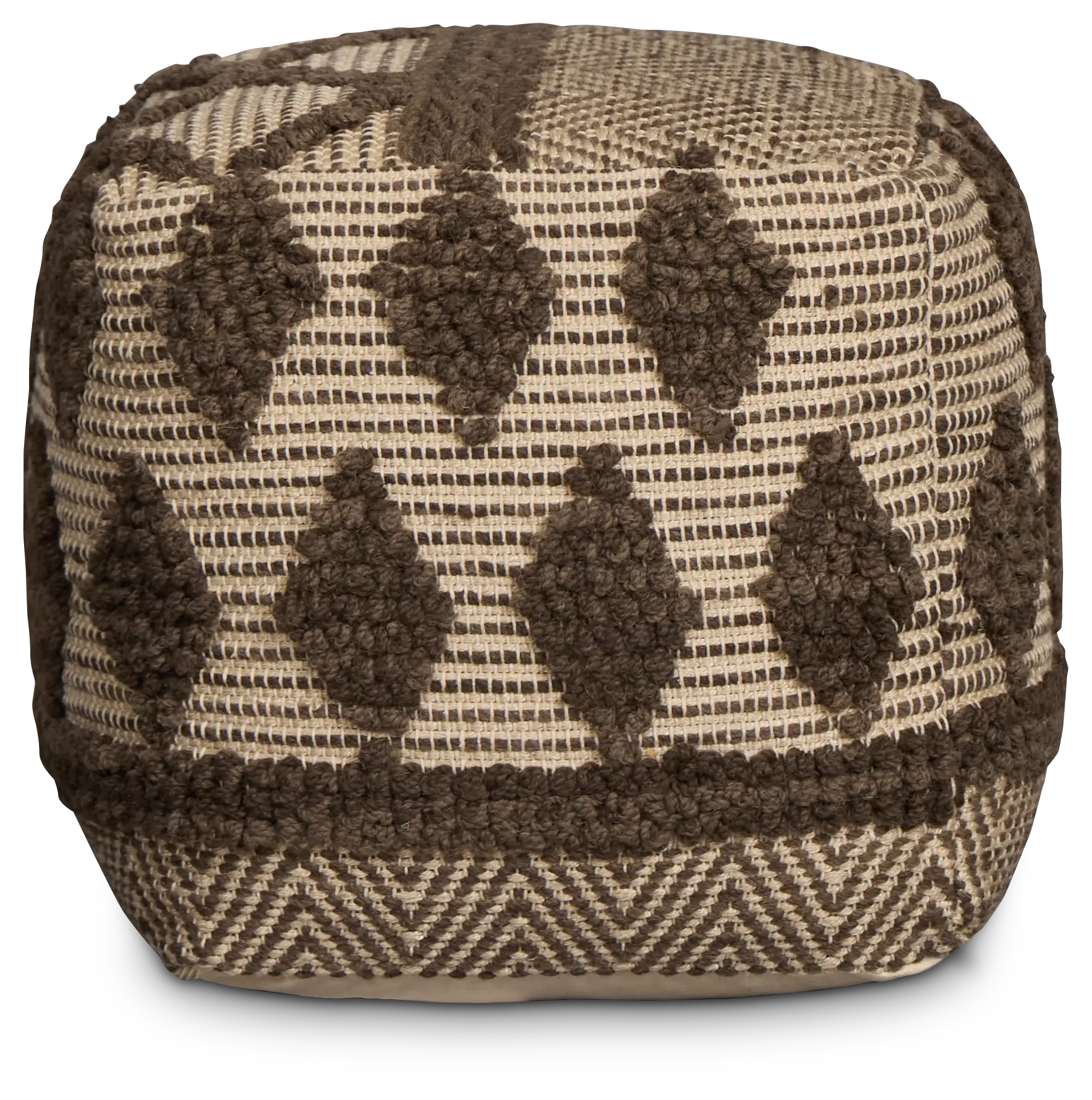 Madsi Dark Brown Accent Pouf Madsi Dark Brown Accent Pouf