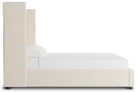 Captiva Merino Light Beige 60" Upholstered Shelter Bed