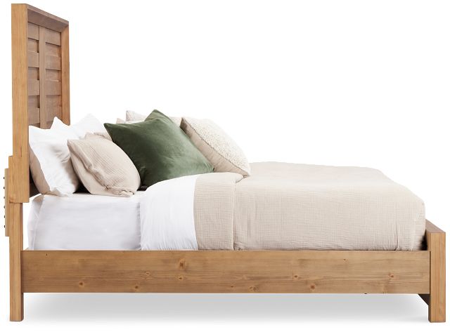 Vail Light Tone Panel Bed