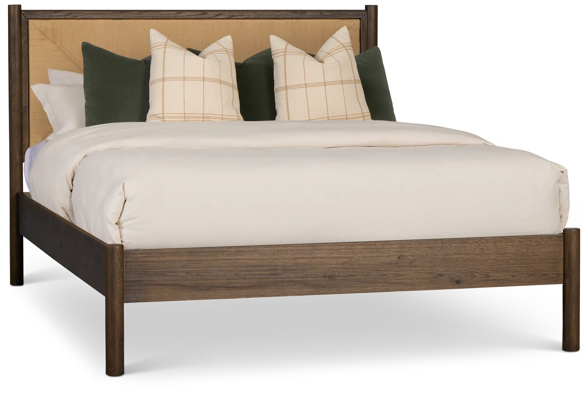 Santorini Dark Tone Woven Panel Bed