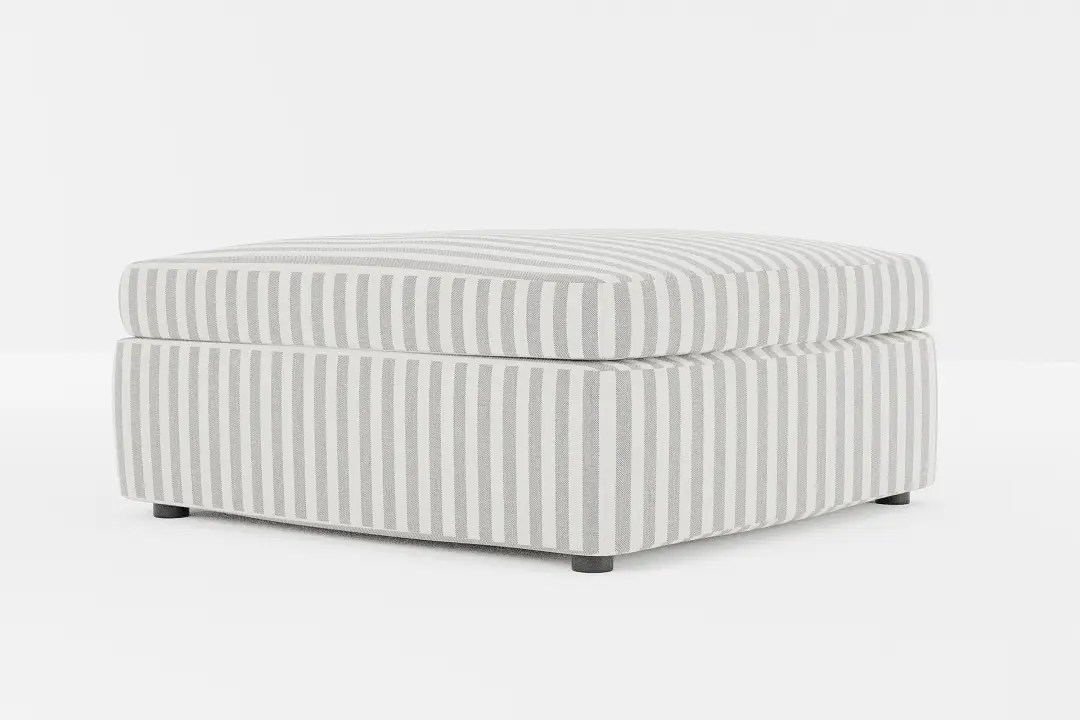 Destin Sea Lane Dark Gray Fabric Cocktail Ottoman Destin Sea Lane Dark Gray Fabric Cocktail Ottoman