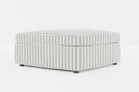 Destin Sea Lane Dark Gray Fabric Cocktail Ottoman