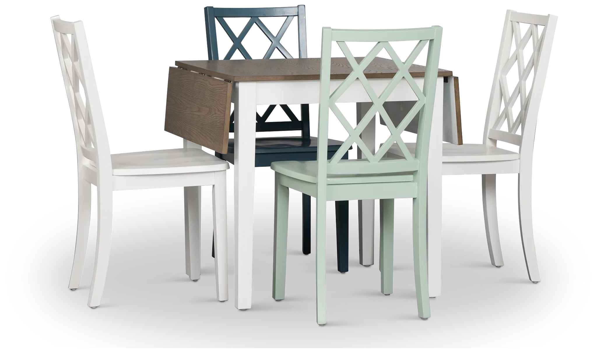 Edgartown Two-tone Rectangular Table And Mixed Chairs