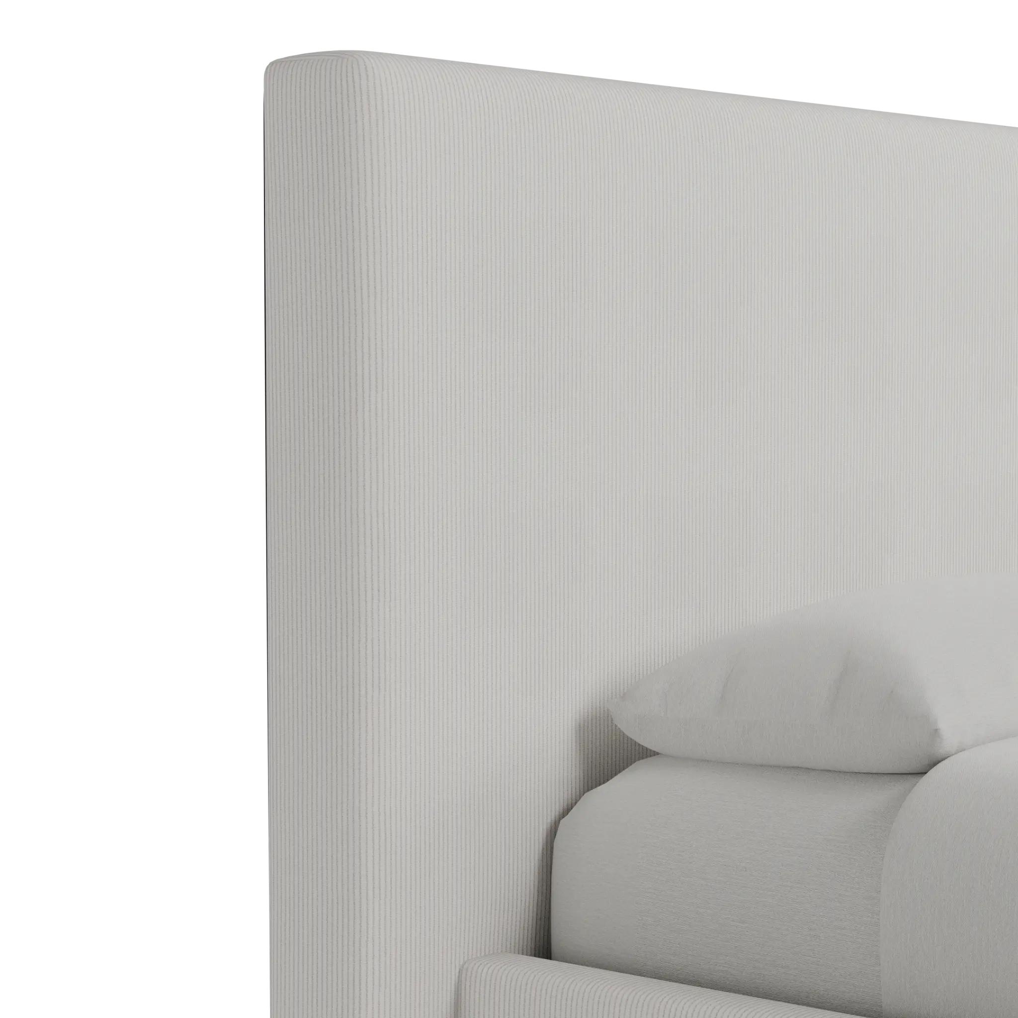 Grayton Lucy Light Beige 54" Upholstered Platform Bed Grayton Lucy Light Beige 54" Upholstered Platform Bed