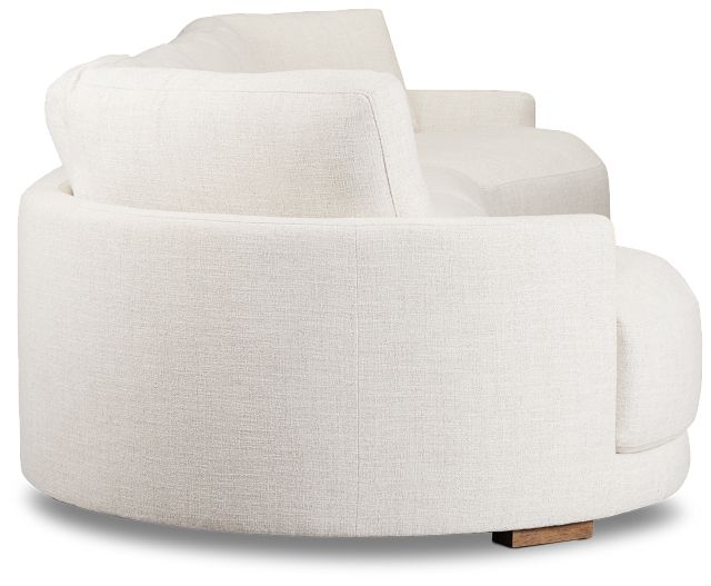 Maeve Light Beige Fabric Dual Cuddler Sectional