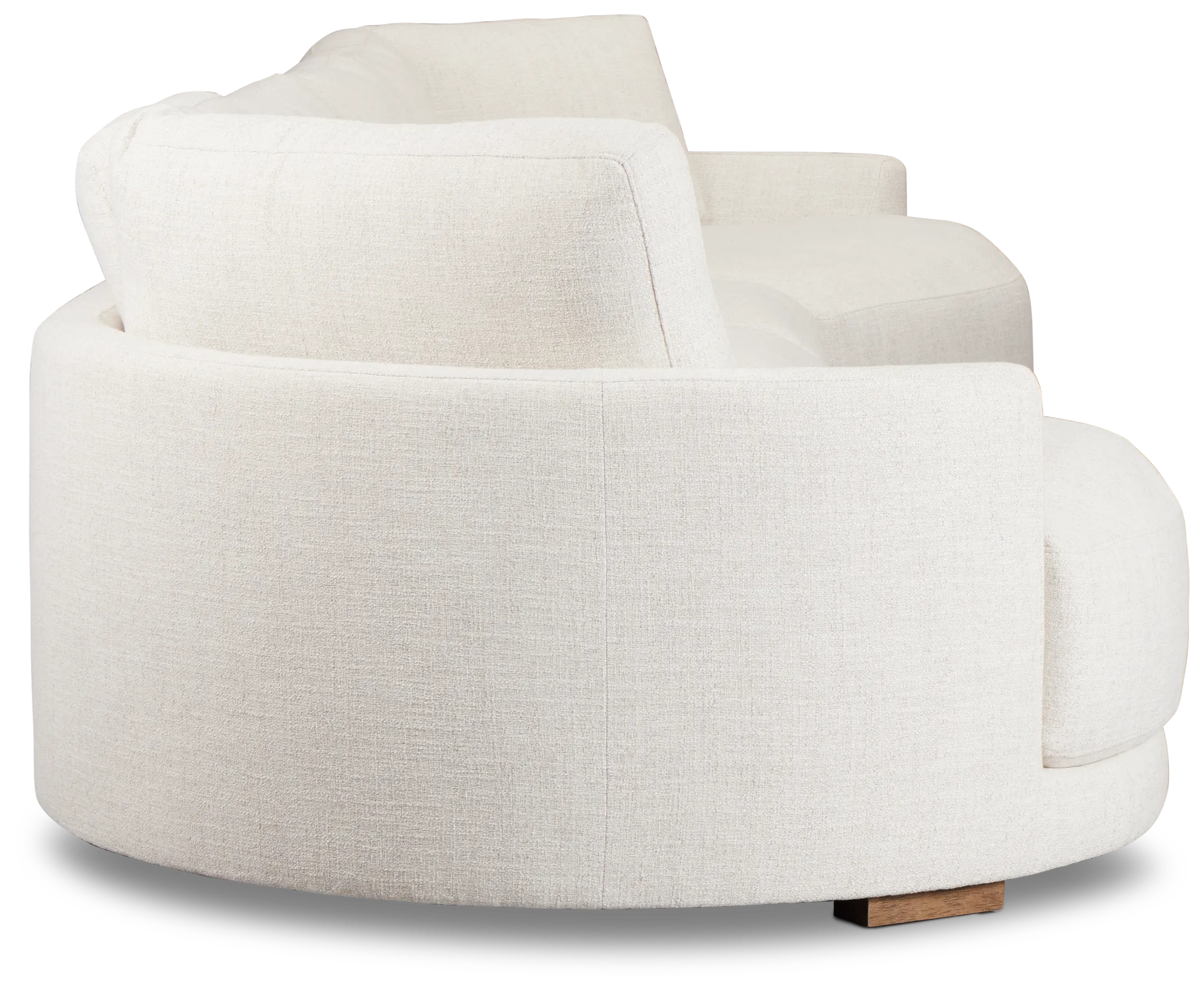 Maeve Light Beige Fabric Dual Cuddler Sectional