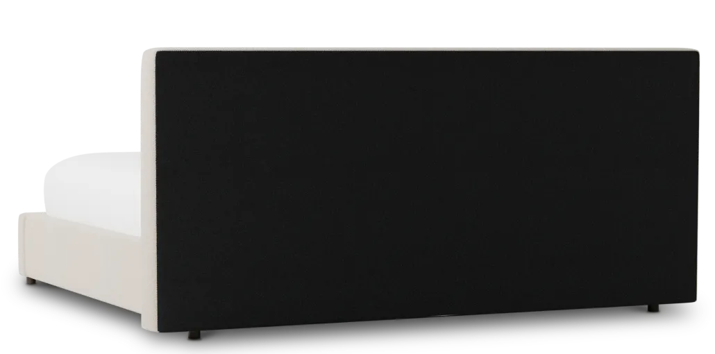 Grayton Suave Beige 44" Upholstered Platform Bed