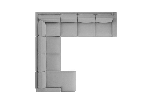 Edgewater Suave Gray Large Left Chaise Sectional
