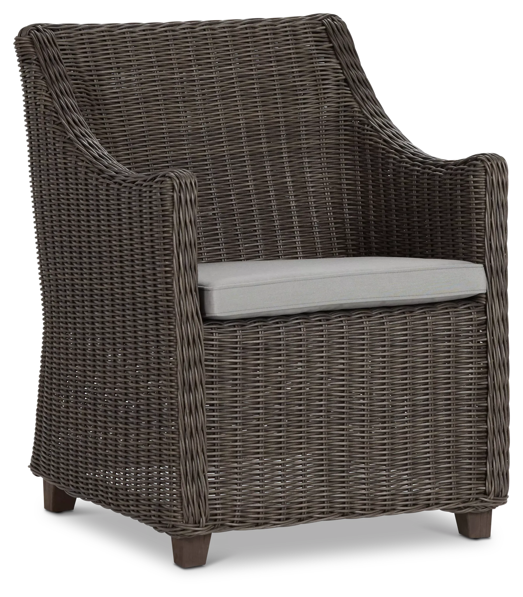 Canyon Gray Woven Arm Chair