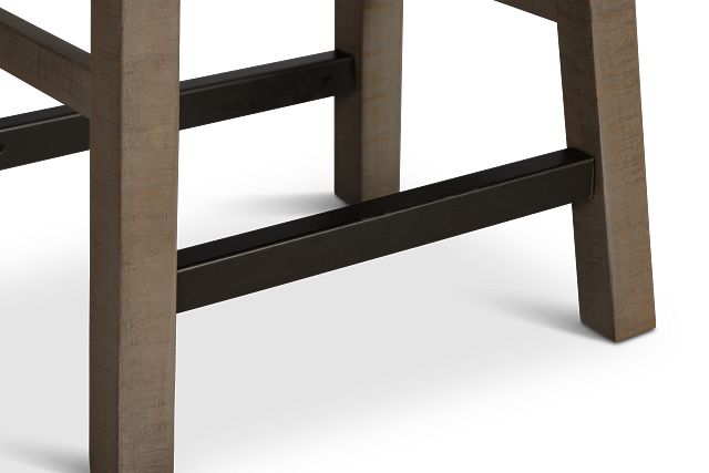 Heron Cove Light Tone Curved Stool