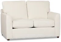 Tate Light Beige Fabric Loveseat