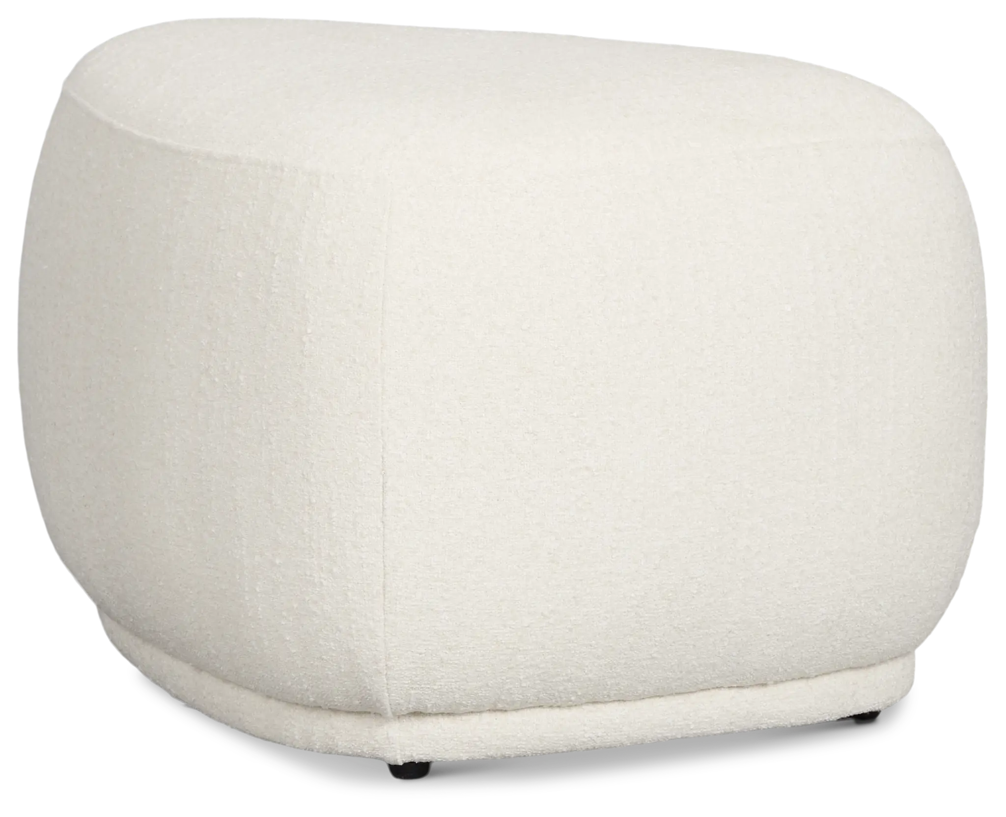 Jovi White Fabric Small Accent Ottoman Jovi White Fabric Small Accent Ottoman