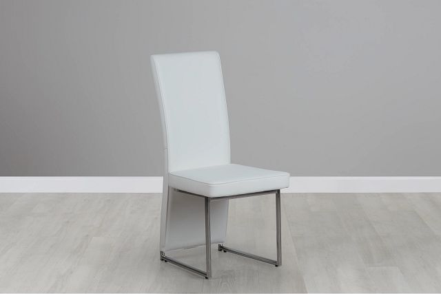 Paris White Upholstered Side Chair Dining Room Chairs City Furniture Paris White Upholstered Side Chair, Paris Side Chair Set