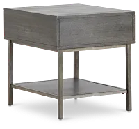 Fulton Dark Tone Wood Rectangular End Table