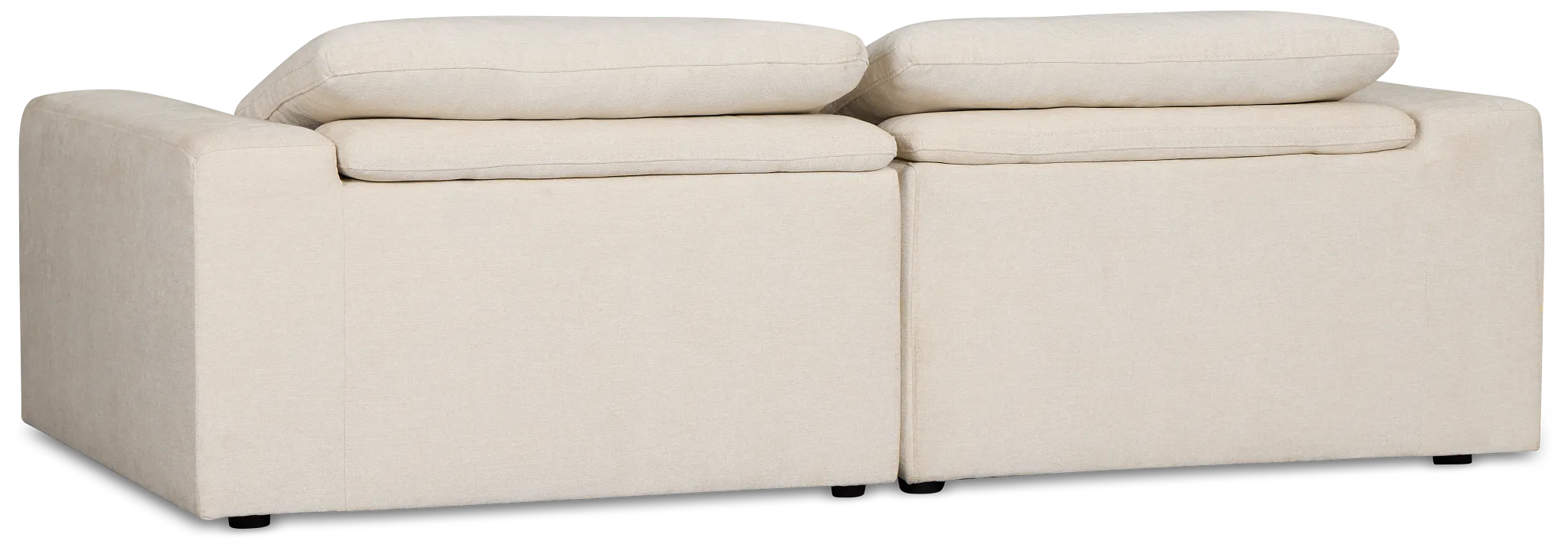 Drift Light Beige Fabric Power Reclining Sofa