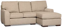 Sinclair Brown Fabric Right Chaise Sectional