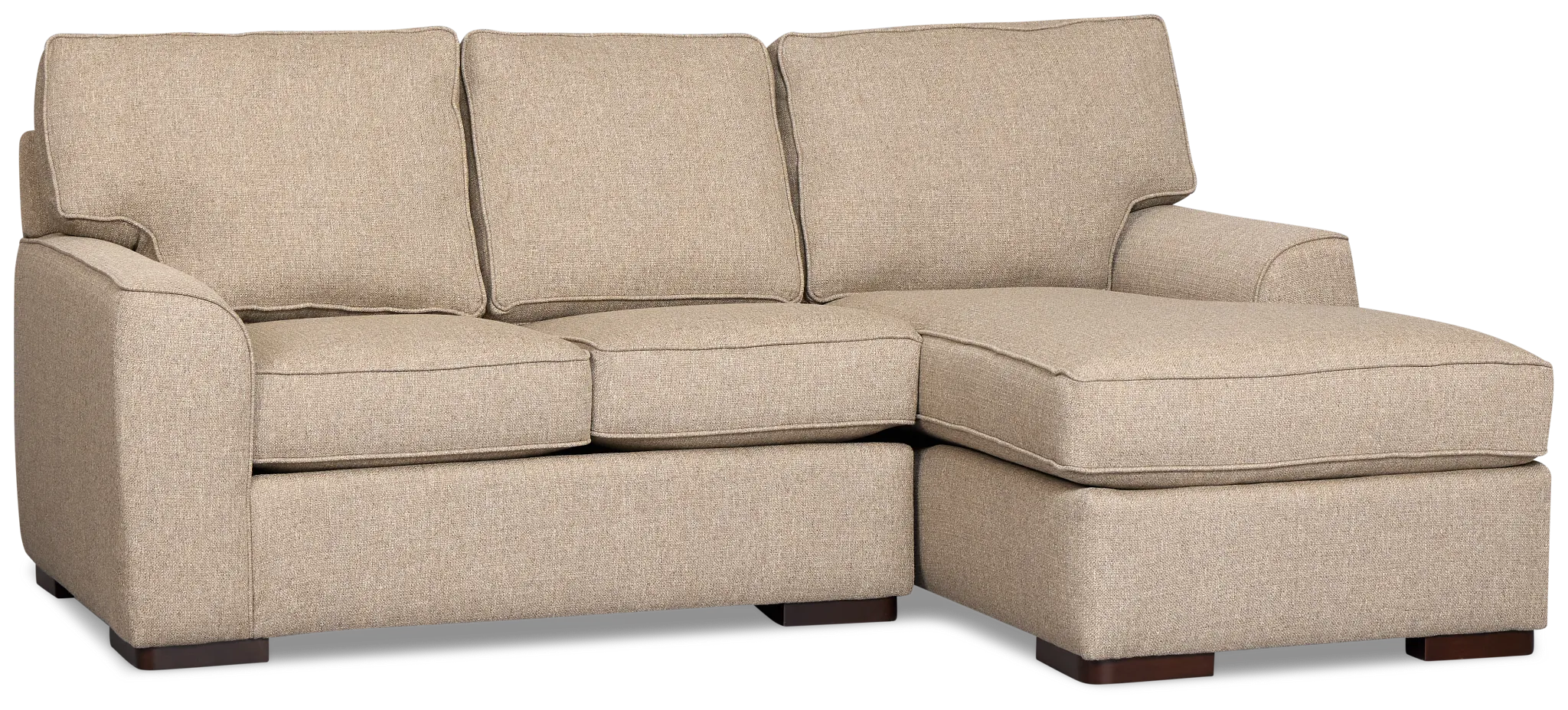 Sinclair Brown Fabric Right Chaise Sectional