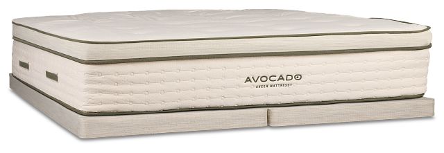 Avocado Green Cushion Firm Low-profile Mattress Set