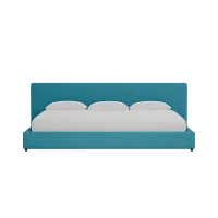 Grayton Elite Teal 44" Upholstered Platform Bed