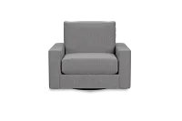 Edgewater Revenue Gray Swivel Chair