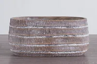 Redwood Brown Large Bowl
